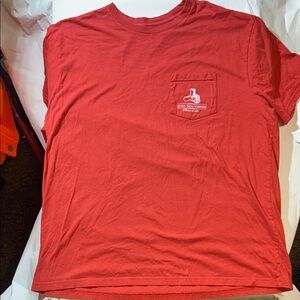Peach State Pride ‘Stay Southern’ Shotgun Graphic Red Pocket Tee